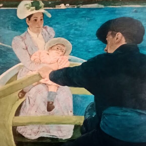 RARE Museum Pair – Numbered Manet & Cassatt Wall Plaques – NGA PROVENANCE - Picture 3 of 4